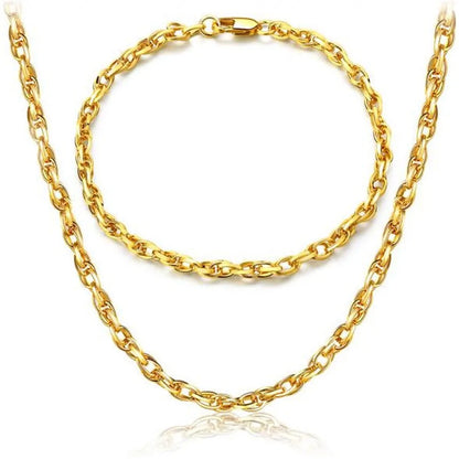 2K Gold Jewelry Set