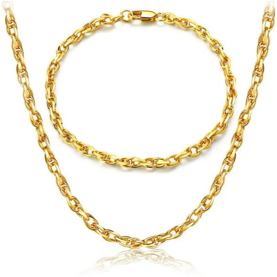 2K Gold Jewelry Set