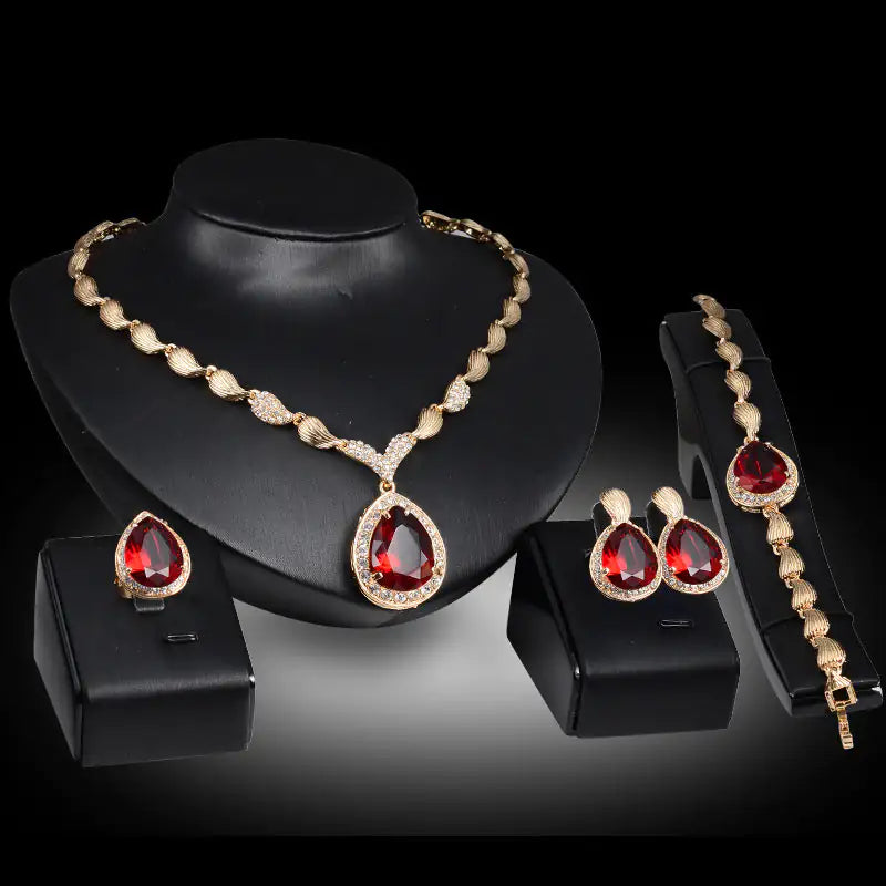 Gold Bridal Jewelry Set